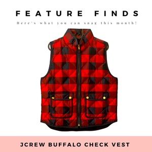 J. Crew Buffalo Check Vest